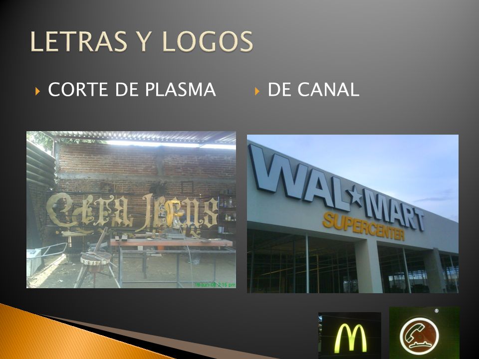 LETRAS Y LOGOS CORTE DE PLASMA DE CANAL