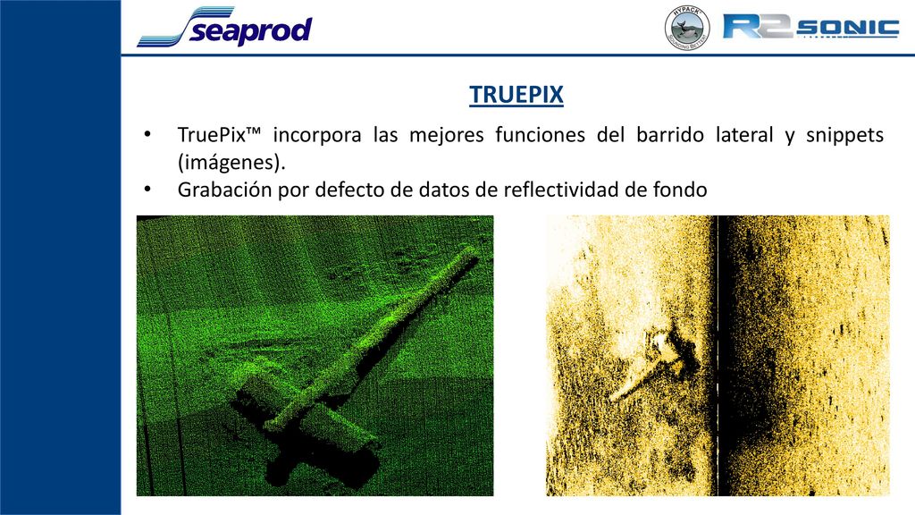 TRUEPIX TruePix™ incorpora las mejores funciones del barrido lateral y snippets (imágenes).