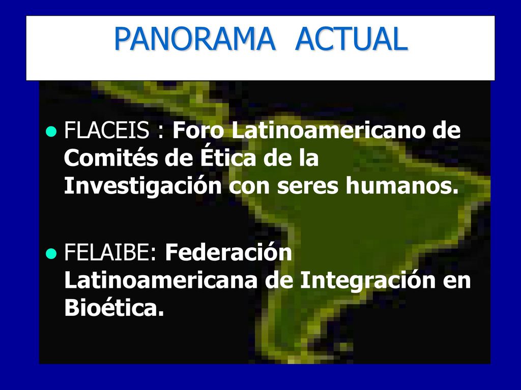 PANORAMA ACTUAL FLACEIS : Foro Latinoamericano de Comités de Ética de la Investigación con seres humanos.