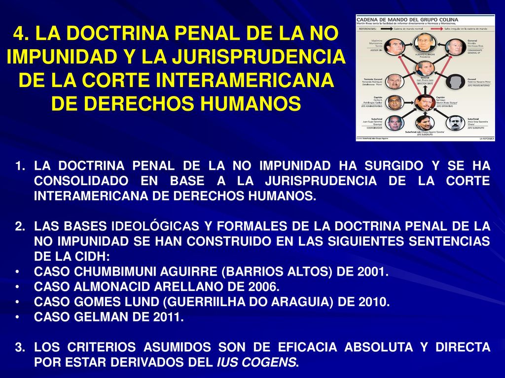 4. LA DOCTRINA PENAL DE LA NO IMPUNIDAD Y LA JURISPRUDENCIA DE LA CORTE INTERAMERICANA DE DERECHOS HUMANOS