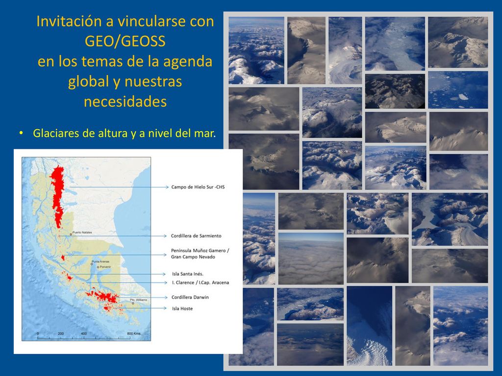 Invitación a vincularse con GEO/GEOSS en los temas de la agenda global y nuestras necesidades