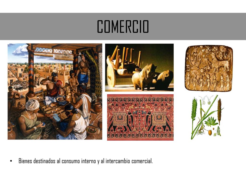 COMERCIO Bienes destinados al consumo interno y al intercambio comercial.