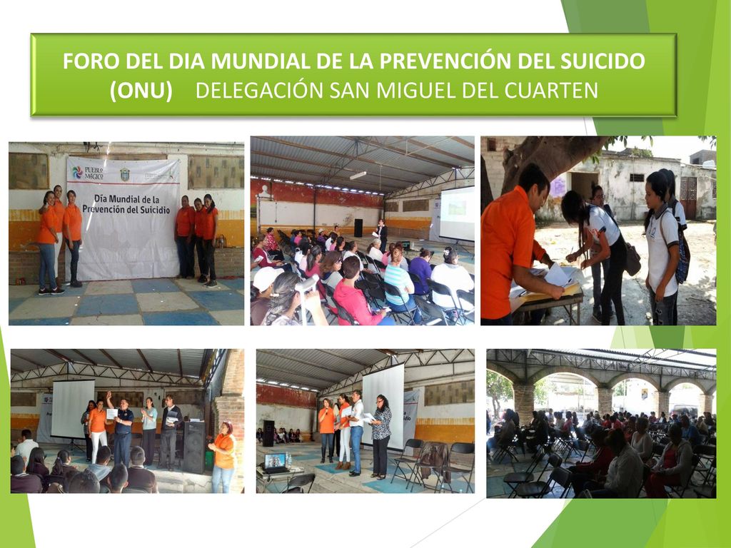 FORO DEL DIA MUNDIAL DE LA PREVENCIÓN DEL SUICIDO (ONU) DELEGACIÓN SAN MIGUEL DEL CUARTEN