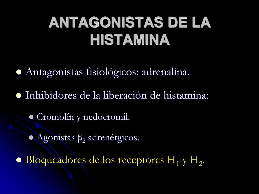 ANTAGONISTAS DE LA HISTAMINA