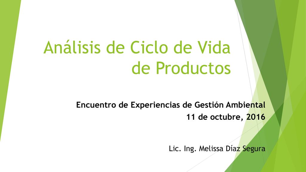 Análisis de Ciclo de Vida de Productos