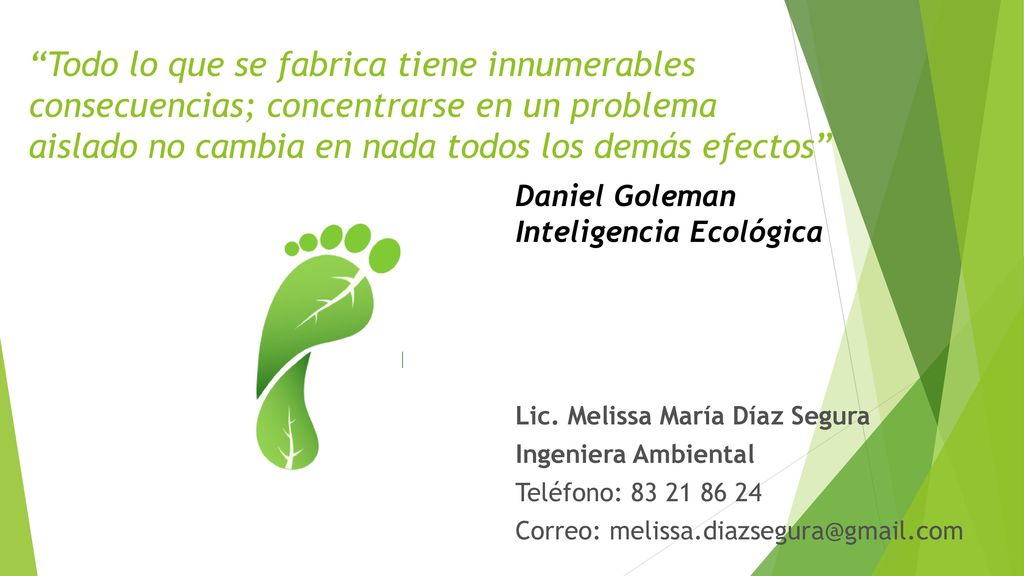Todo lo que se fabrica tiene innumerables consecuencias; concentrarse en un problema aislado no cambia en nada todos los demás efectos