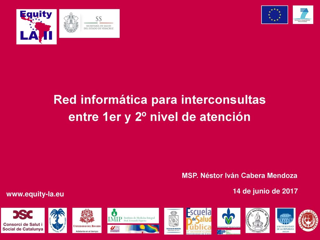 Red informática para interconsultas entre 1er y 2º nivel de atención