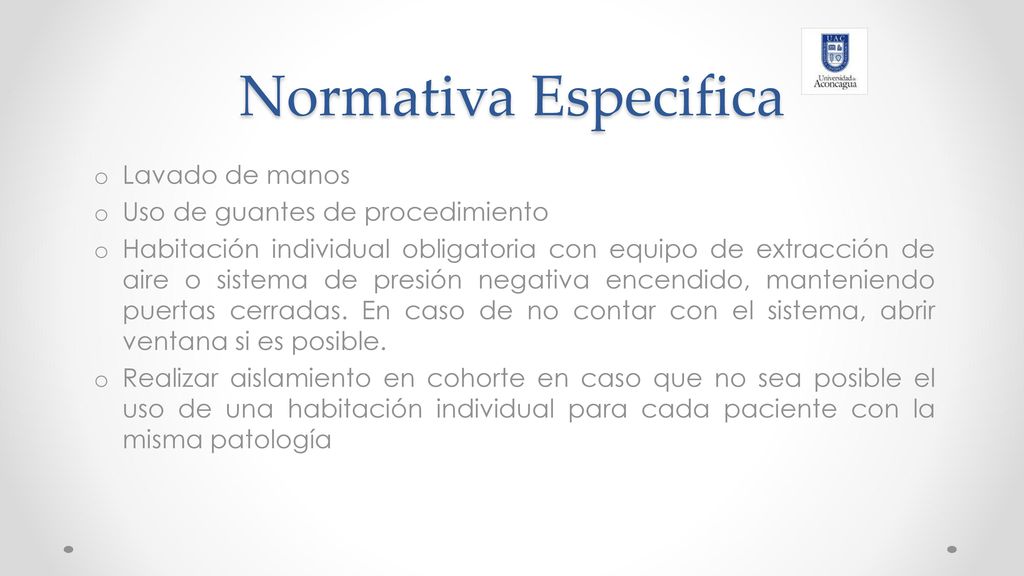 Normativa Especifica Lavado de manos Uso de guantes de procedimiento