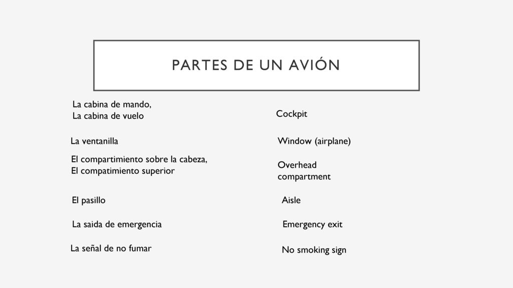 Partes de un avión La cabina de mando, La cabina de vuelo Cockpit