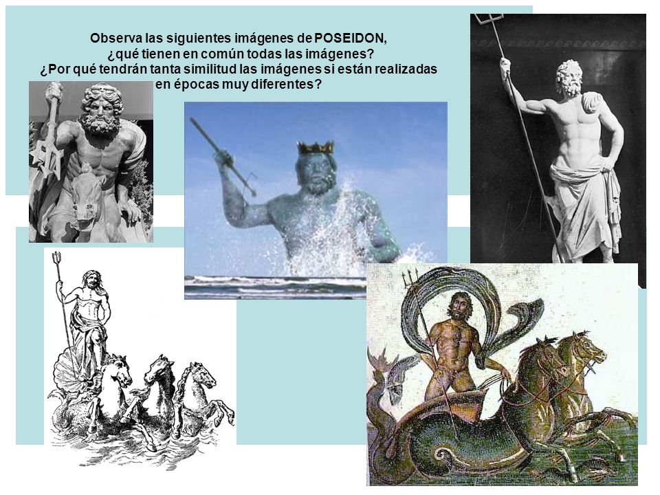Observa las siguientes imágenes de POSEIDON, ¿qué tienen en común todas las imágenes.