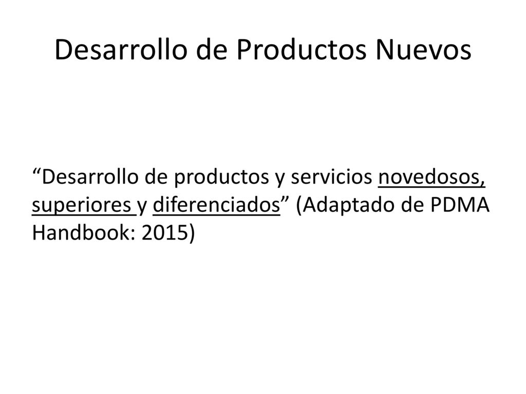 Desarrollo de Productos Nuevos