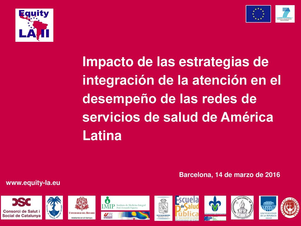 Impacto de las estrategias de integración de la atención en el desempeño de las redes de servicios de salud de América Latina