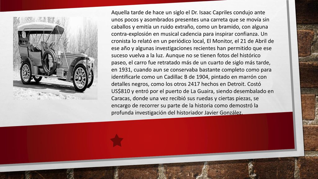 El coche eléctrico fue uno de los primeros automóviles que se desarrollaron, hasta el punto que existieron eléctricos anteriores al motor de cuatro tiempos sobre el que Diesel (motor diésel) y Otto (gasolina), basaron el automóvil actual.