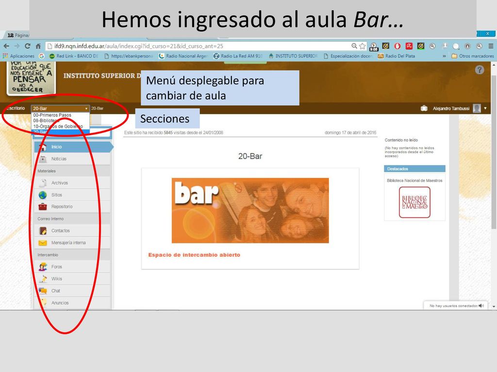 … la parte inferior de la pantalla anterior…