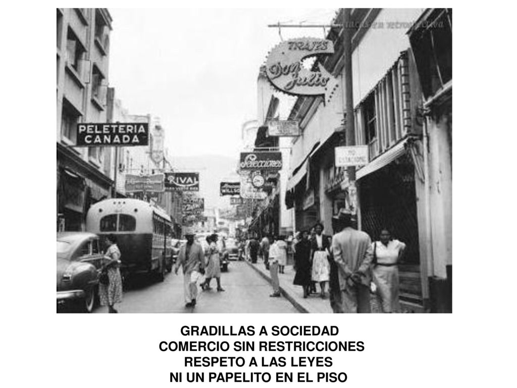 GRADILLAS A SOCIEDAD COMERCIO SIN RESTRICCIONES RESPETO A LAS LEYES NI UN PAPELITO EN EL PISO
