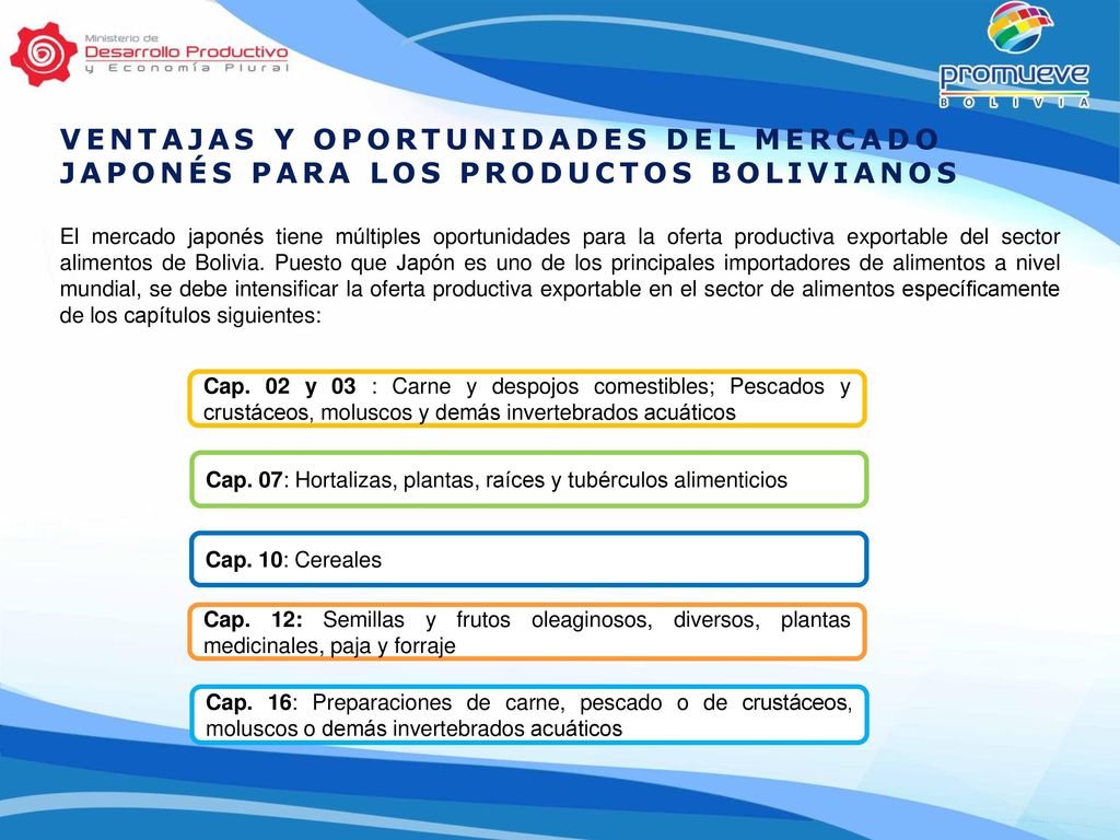 Ventajas y oportunidades del Mercado Japonés para los productos bolivianos