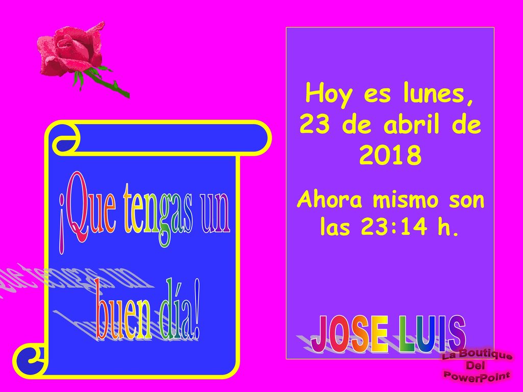 Hoy es lunes, 23 de abril de 2018lunes, 23 de abril de 2018lunes, 23 de abril de 2018