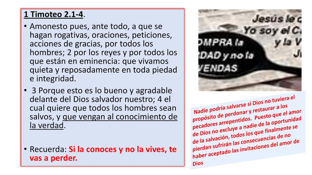 Recuerda: Si la conoces y no la vives, te vas a perder.