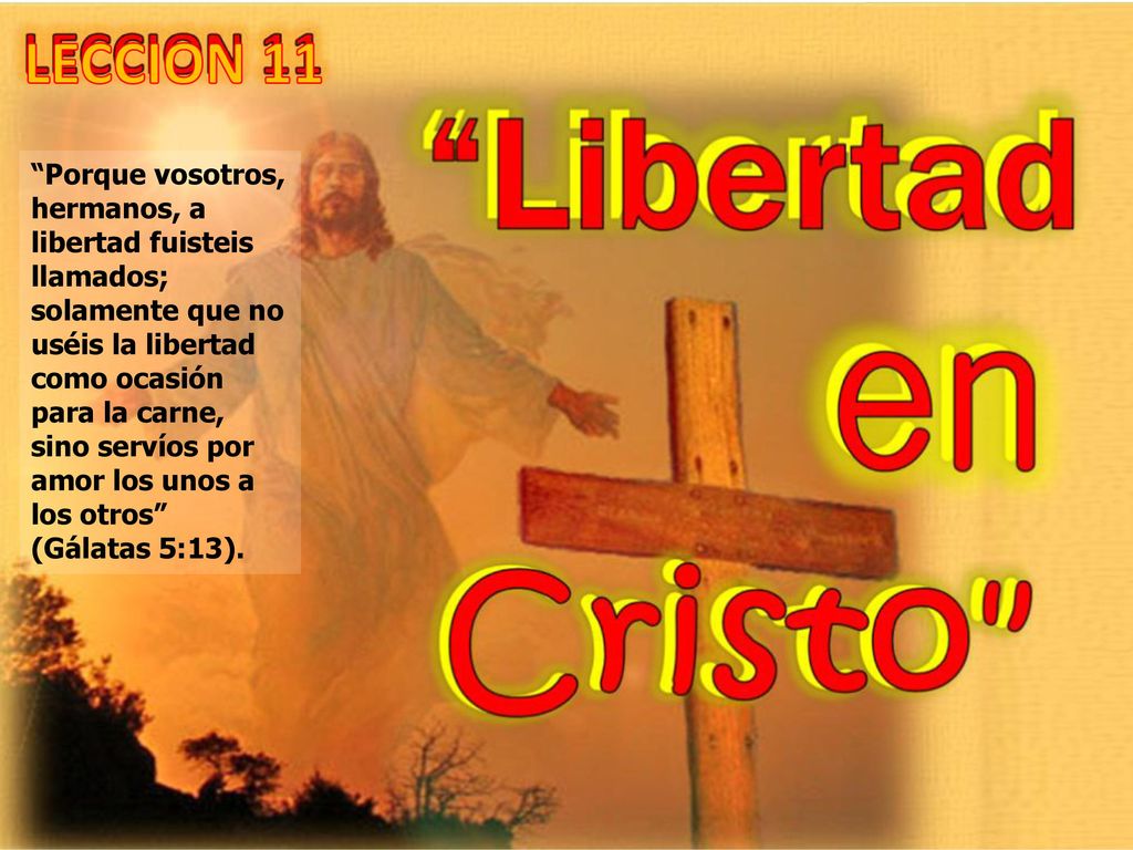 Porque vosotros, hermanos, a libertad fuisteis llamados; solamente que no uséis la libertad como ocasión para la carne, sino servíos por amor los unos a los otros (Gálatas 5:13).