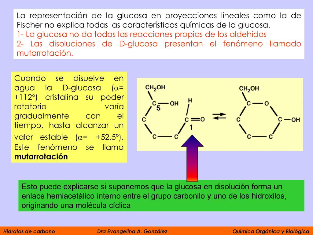 1- La glucosa no da todas las reacciones propias de los aldehídos