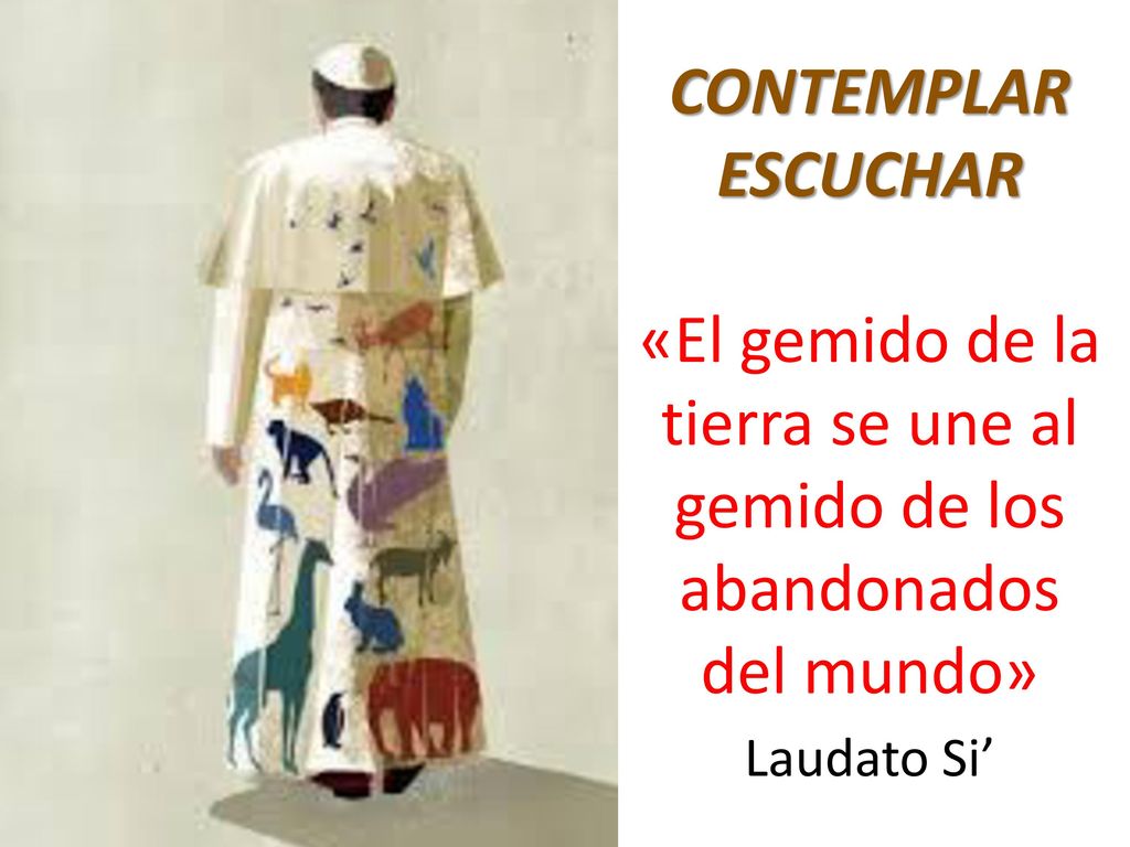CONTEMPLAR ESCUCHAR «El gemido de la tierra se une al gemido de los abandonados del mundo» Laudato Si’