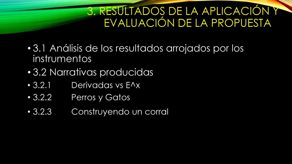 3. Resultados de la aplicación y evaluación de la propuesta