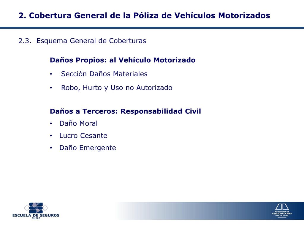 2. Cobertura General de la Póliza de Vehículos Motorizados