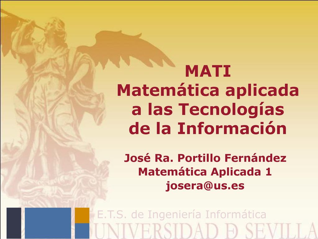 MATI Matemática aplicada a las Tecnologías de la Información