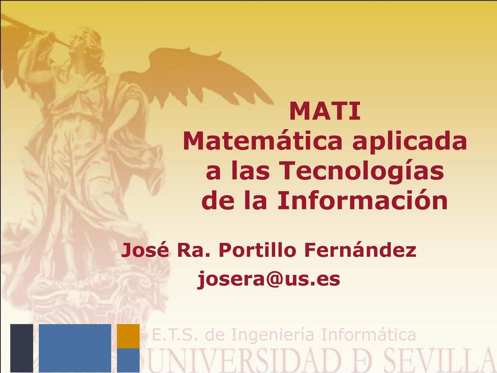 MATI Matemática aplicada a las Tecnologías de la Información