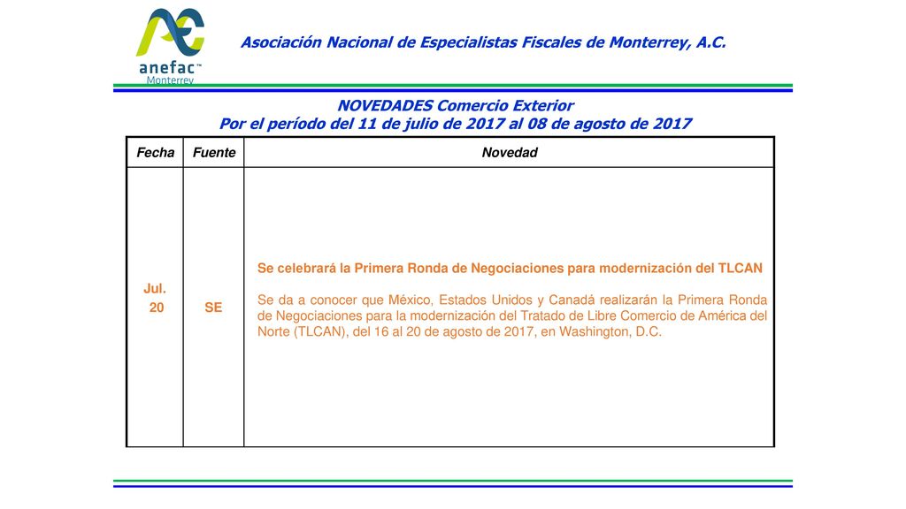 Asociación Nacional de Especialistas Fiscales de Monterrey, A.C.