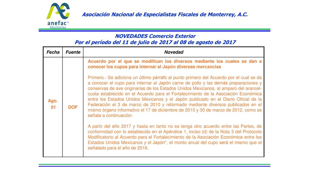 Asociación Nacional de Especialistas Fiscales de Monterrey, A.C.