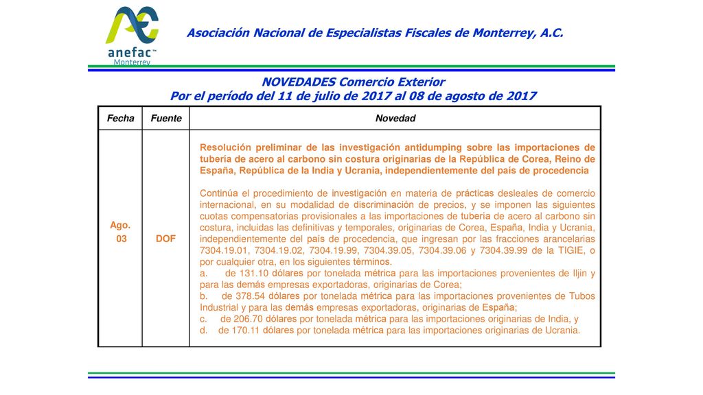 Asociación Nacional de Especialistas Fiscales de Monterrey, A.C.