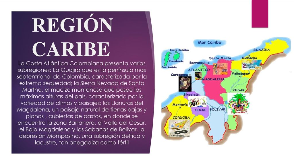Region Caribe La Costa Atlantica Colombiana Presenta Varias