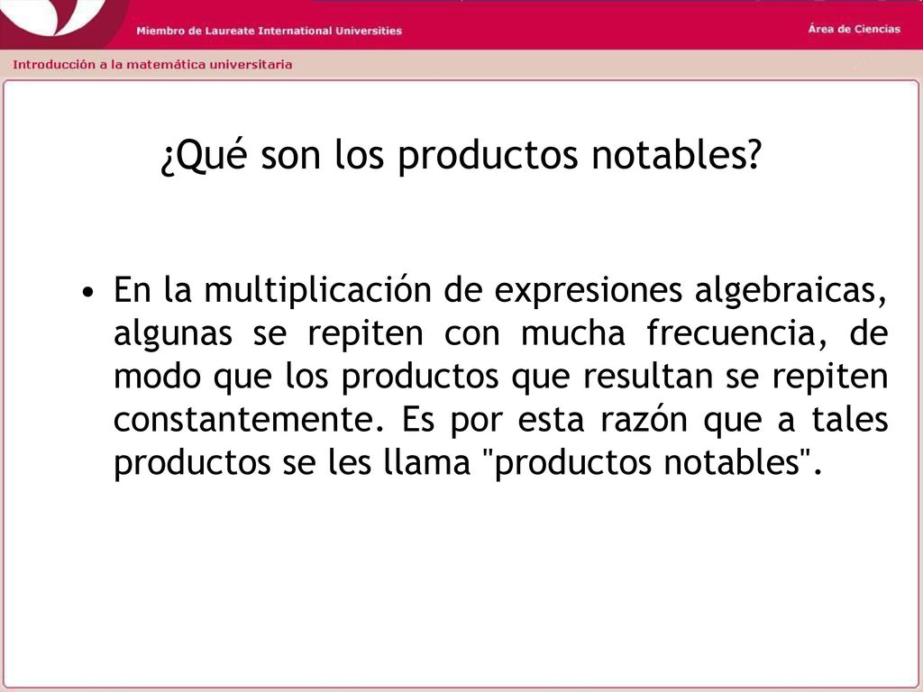 ¿Qué son los productos notables