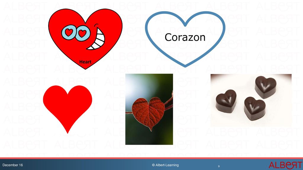 Corazon El instructor lee en voz alta :- Ej: Corazon, hoja, Chocolates