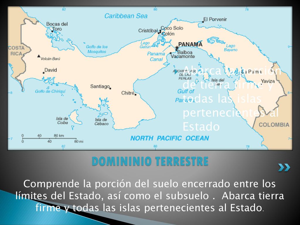 Abarca la porción de tierra firme y todas las islas pertenecientes al Estado