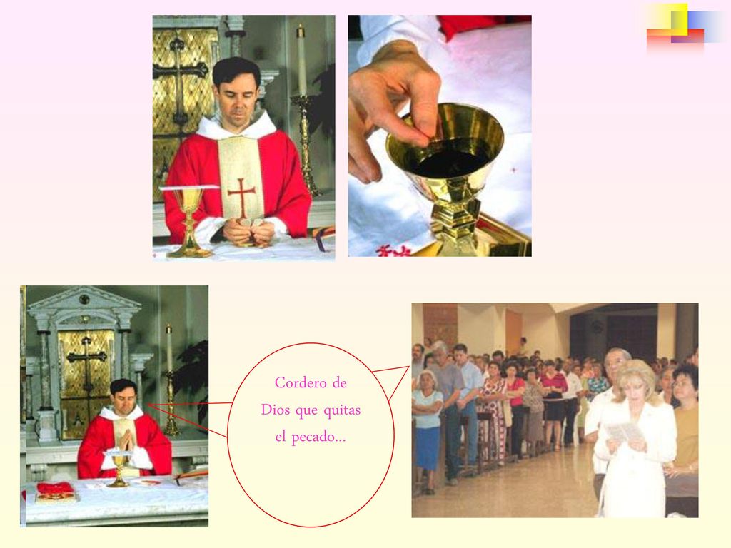 Cordero de Dios que quitas el pecado...