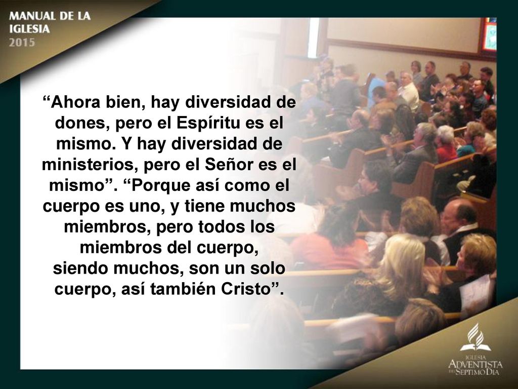 siendo muchos, son un solo cuerpo, así también Cristo .