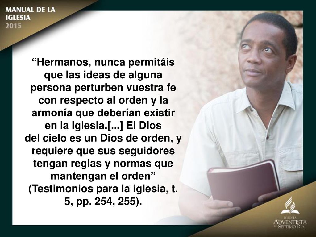Hermanos, nunca permitáis que las ideas de alguna persona perturben vuestra fe