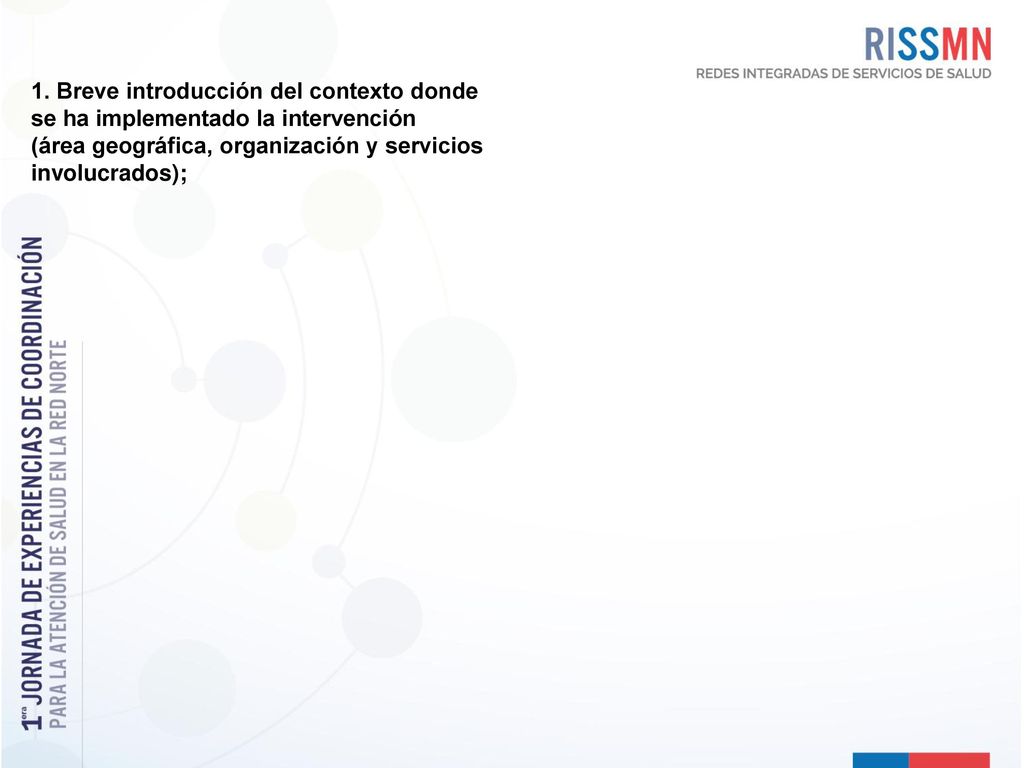 1. Breve introducción del contexto donde se ha implementado la intervención