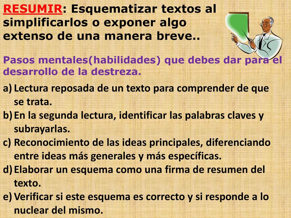 Lectura reposada de un texto para comprender de que se trata.