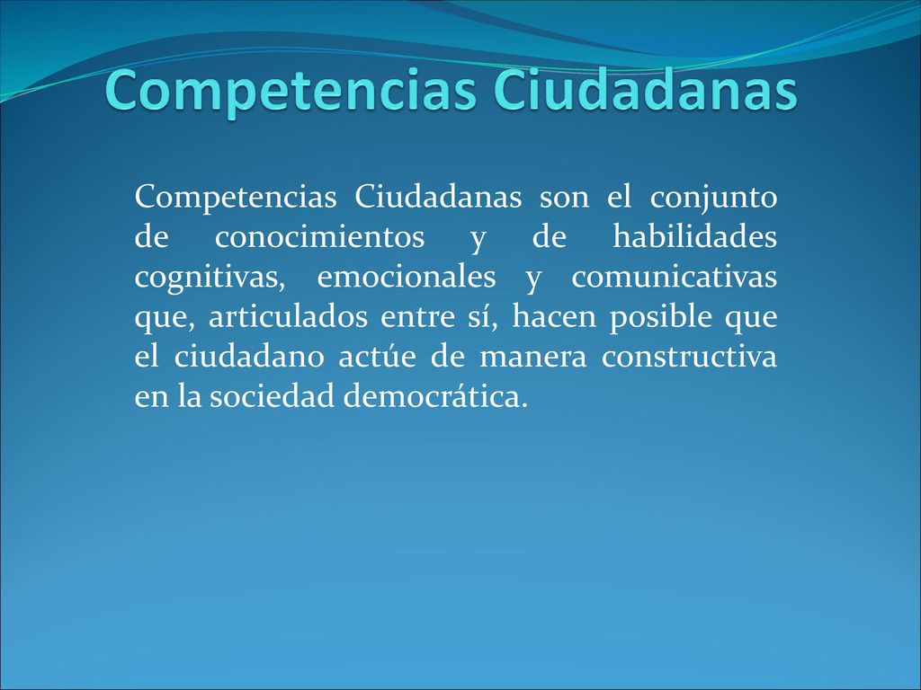 Competencias Ciudadanas