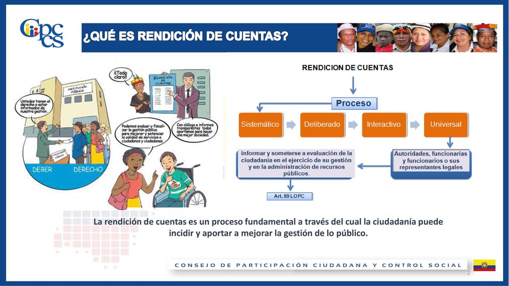 ¿QUÉ ES RENDICIÓN DE CUENTAS