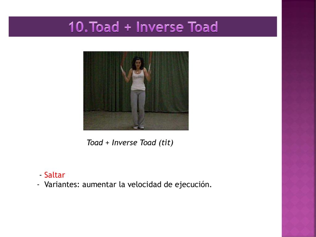 10.Toad + Inverse Toad Toad + Inverse Toad (tit) - Saltar
