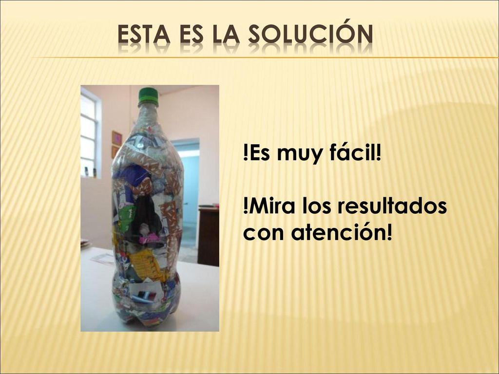 Esta es la solución !Es muy fácil! !Mira los resultados con atención!