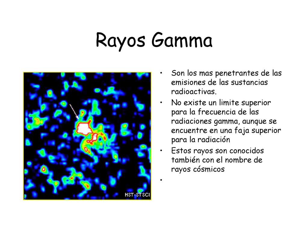 Rayos Gamma Son los mas penetrantes de las emisiones de las sustancias radioactivas.