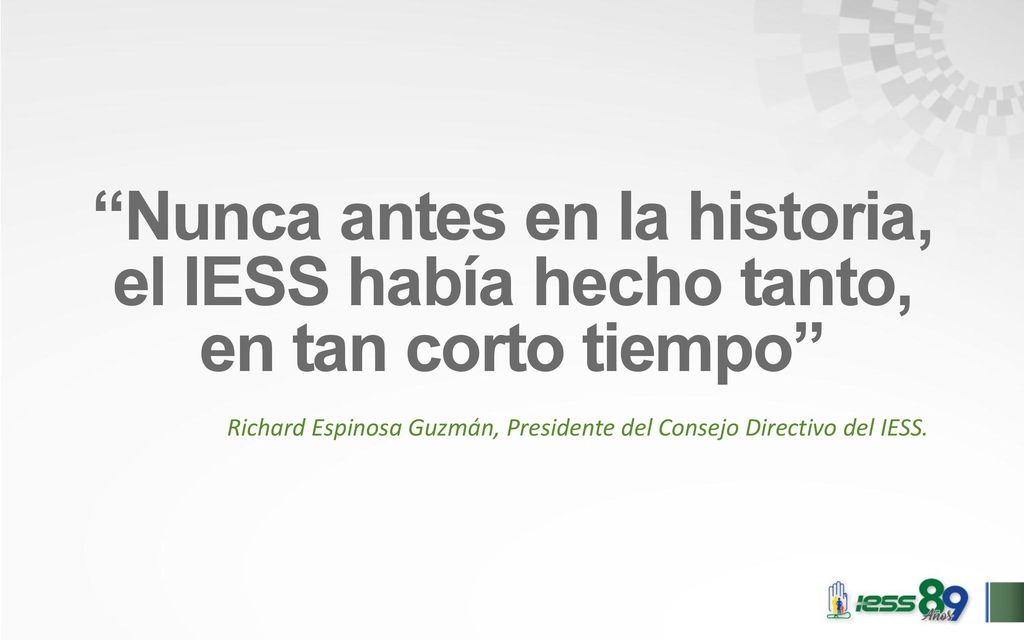 Nunca antes en la historia, el IESS había hecho tanto, en tan corto tiempo