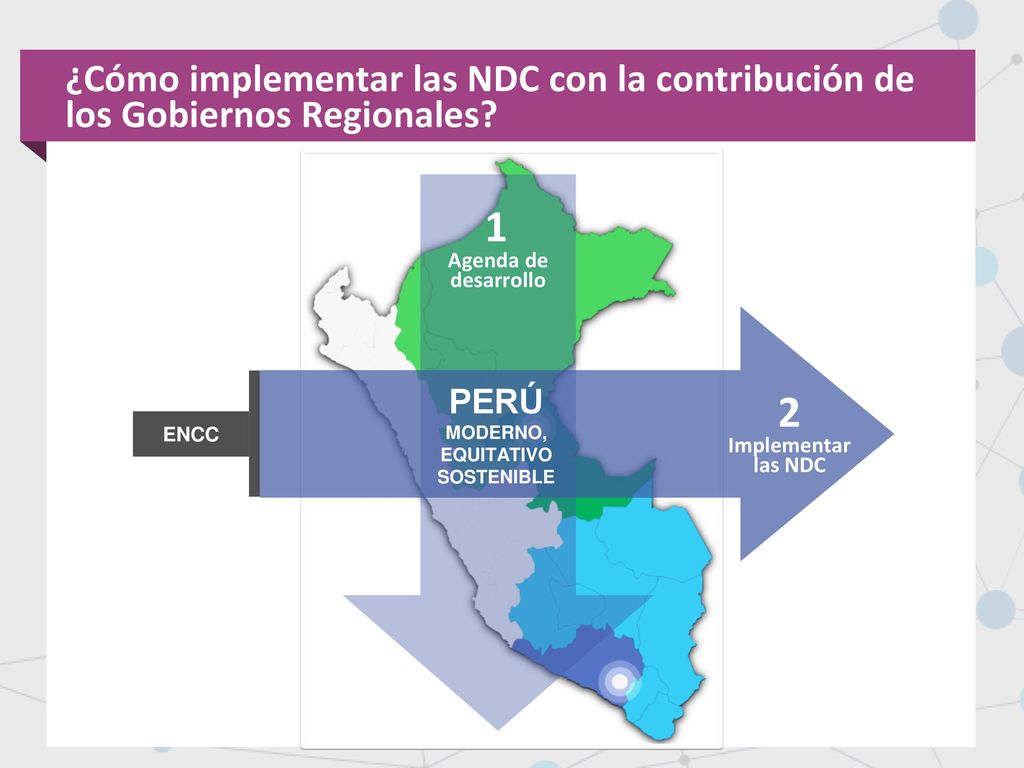 ¿Cómo implementar las NDC con la contribución de los Gobiernos Regionales