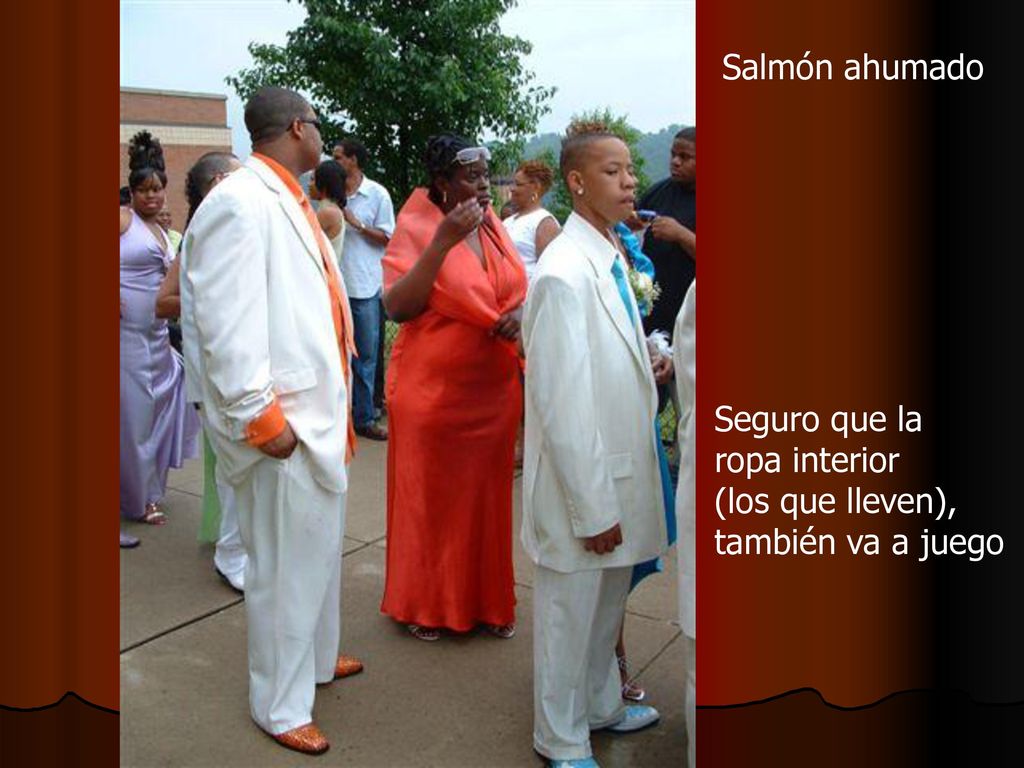 Salmón ahumado Seguro que la ropa interior (los que lleven), también va a juego