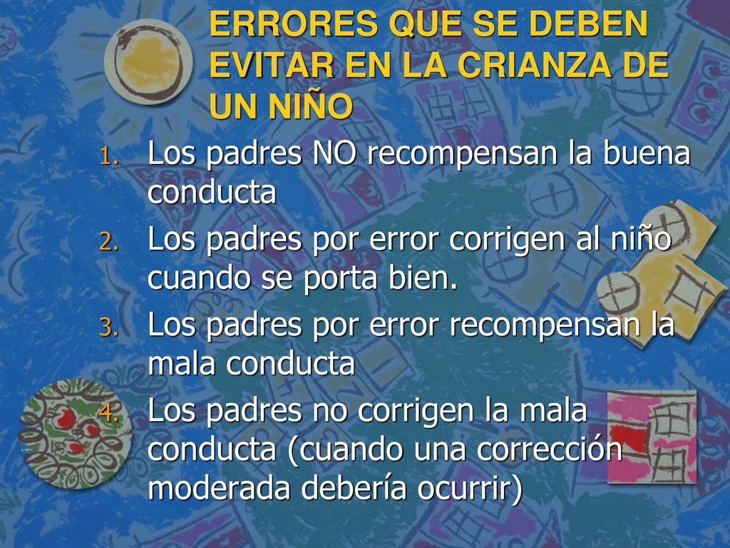 ERRORES QUE SE DEBEN EVITAR EN LA CRIANZA DE UN NIÑO
